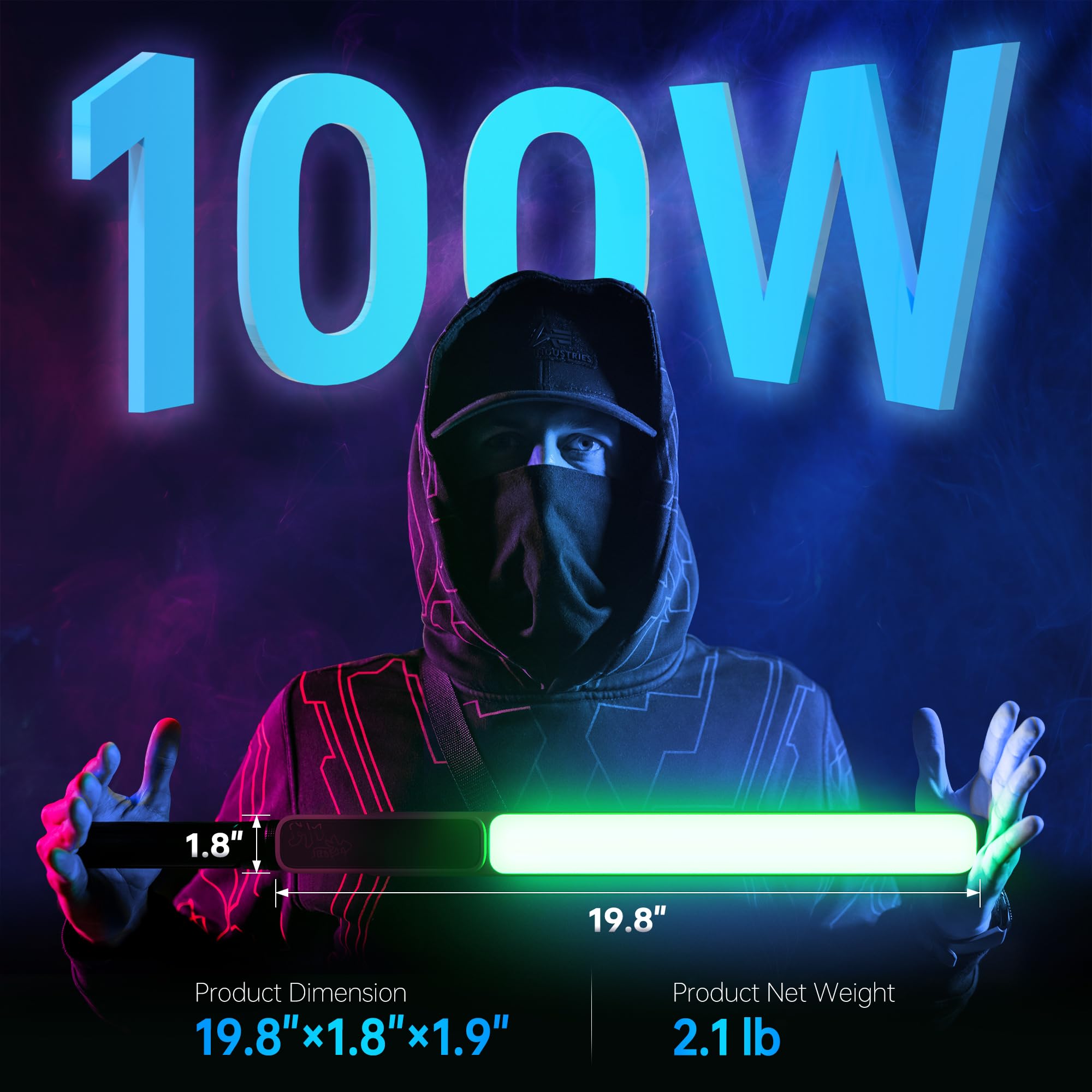 Foto 2 | Lámpara Led De Vídeo Zhiyun Cinepeer Cf100 100w Rgb 2700k-6500k - Venta Internacional.
