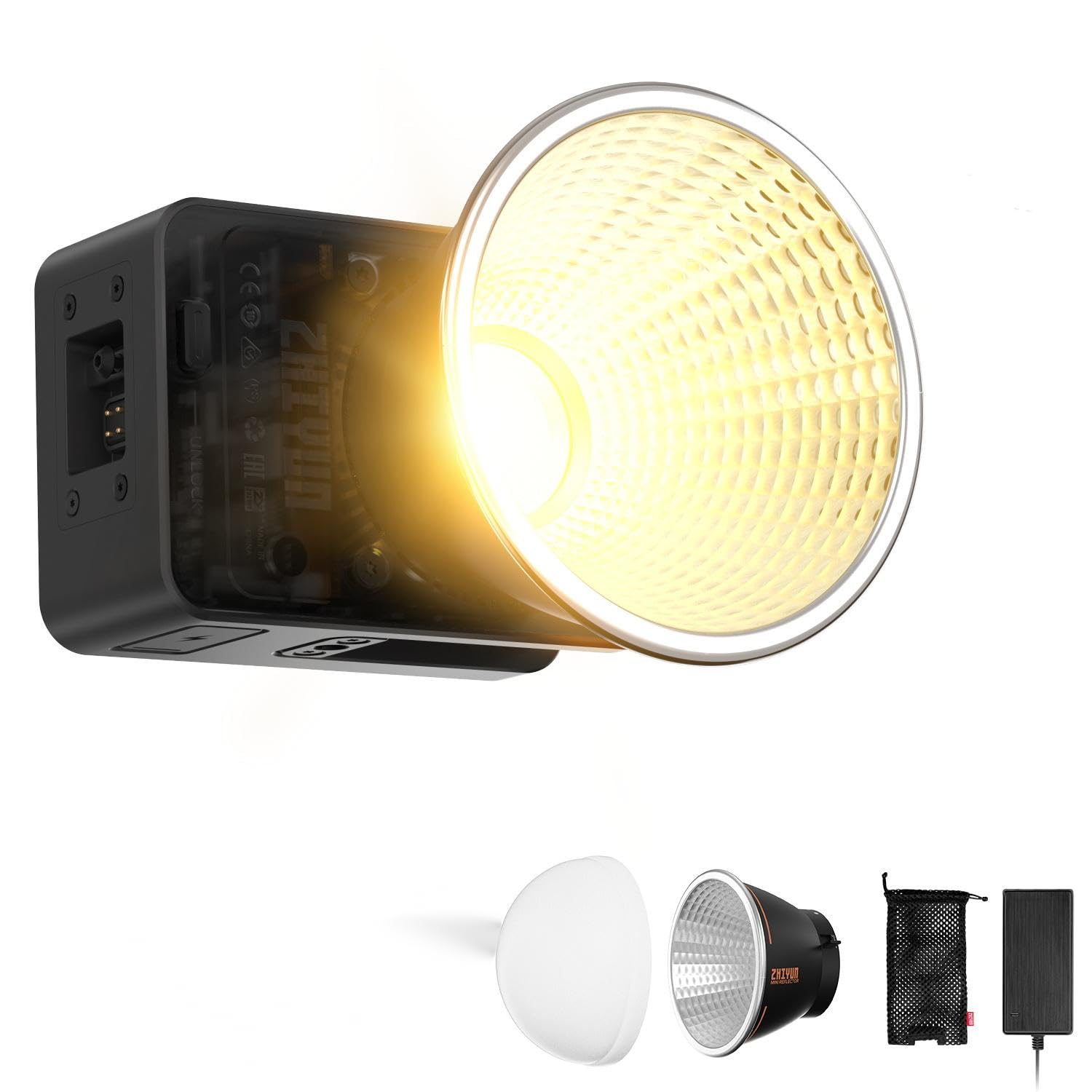 Foto 1 | Lámpara De Vídeo Zhiyun Molus X60, 60 W, Cob, Led, Bolsillo, Para Uso Exterior - Venta Internacional.