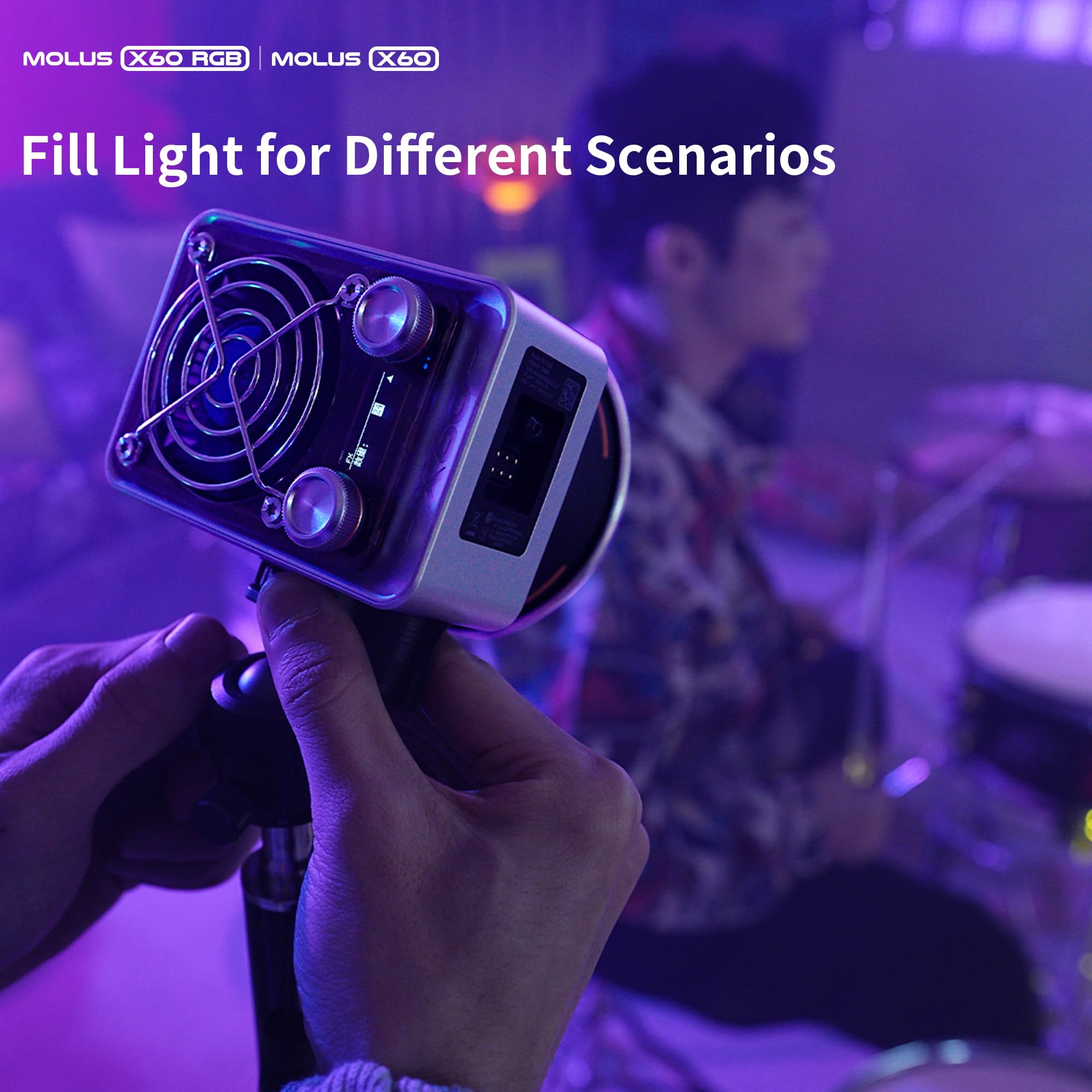 Foto 8 pulgar | Lámpara De Vídeo Zhiyun Molus X60, 60 W, Cob, Led, Bolsillo, Para Uso Exterior - Venta Internacional.