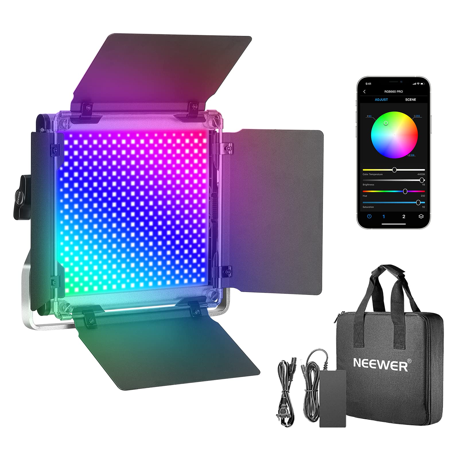 Foto 2 pulgar | Lámpara De Estudio Neewer 660 Pro Rgb Led 50 W Cri 97+ - Venta Internacional.
