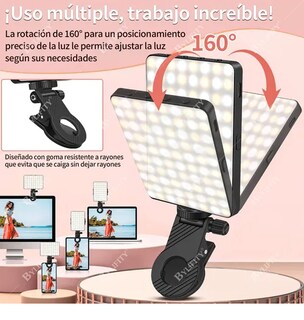 Foto 3 | Xtellar Luz De Selfie Recargable Portátil Con Clip Para Teléfono - Ultra Brillante, Con 3 Modos De Iluminación,