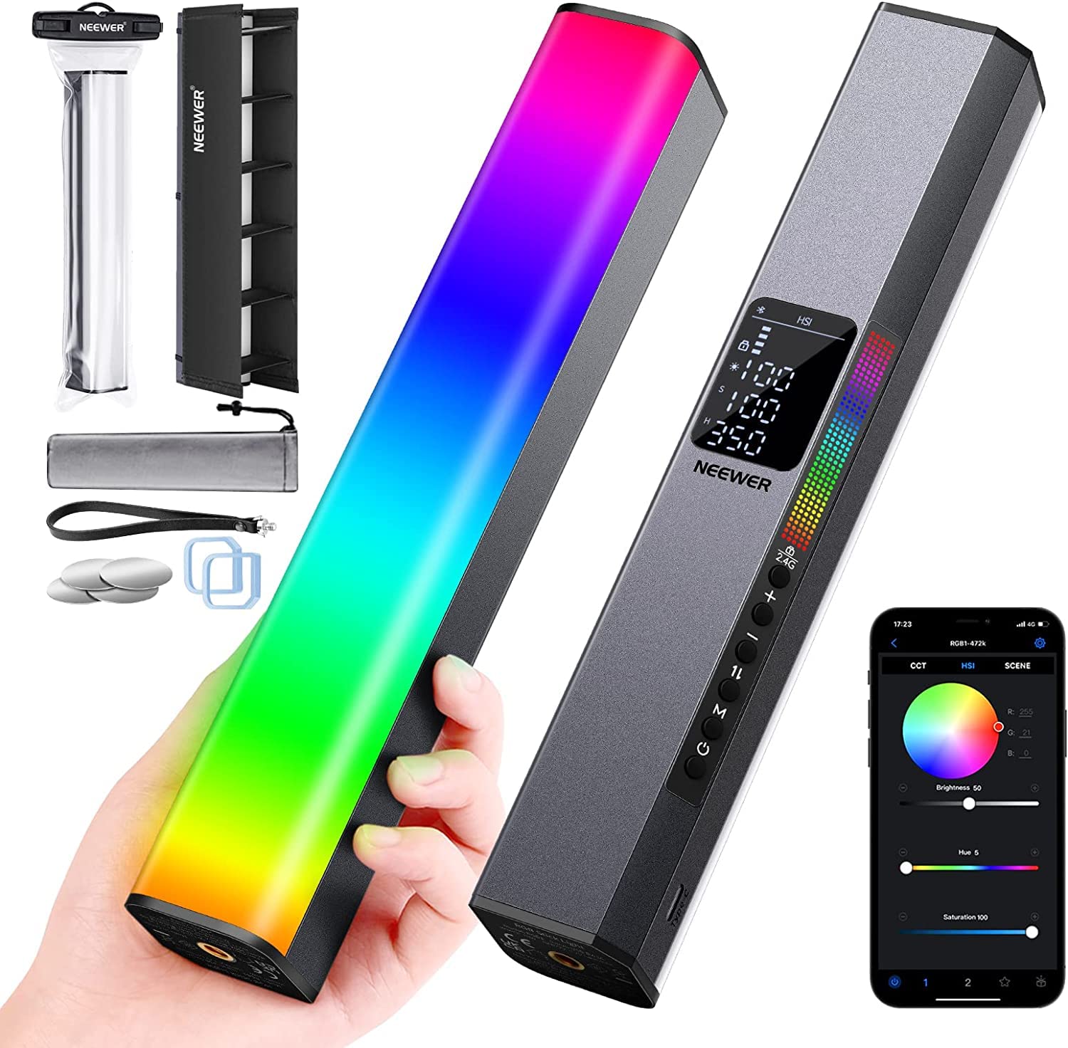 Lámpara Led De Vídeo Neewer Rgb1 Con Batería De 6400 Mah - Venta Internacional.