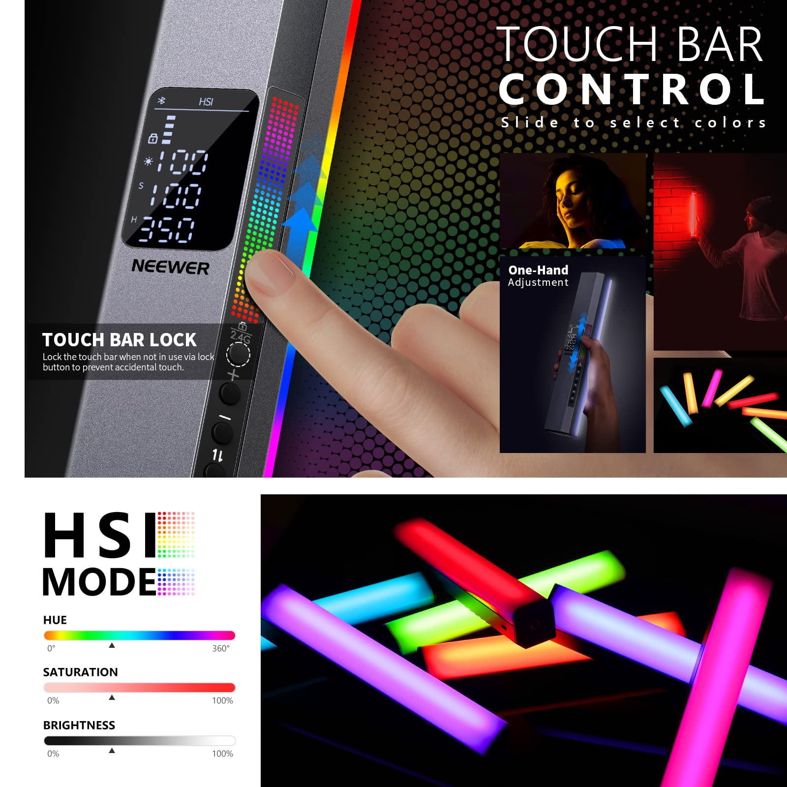 Foto 5 pulgar | Lámpara Led De Vídeo Neewer Rgb1 Con Batería De 6400 Mah - Venta Internacional.