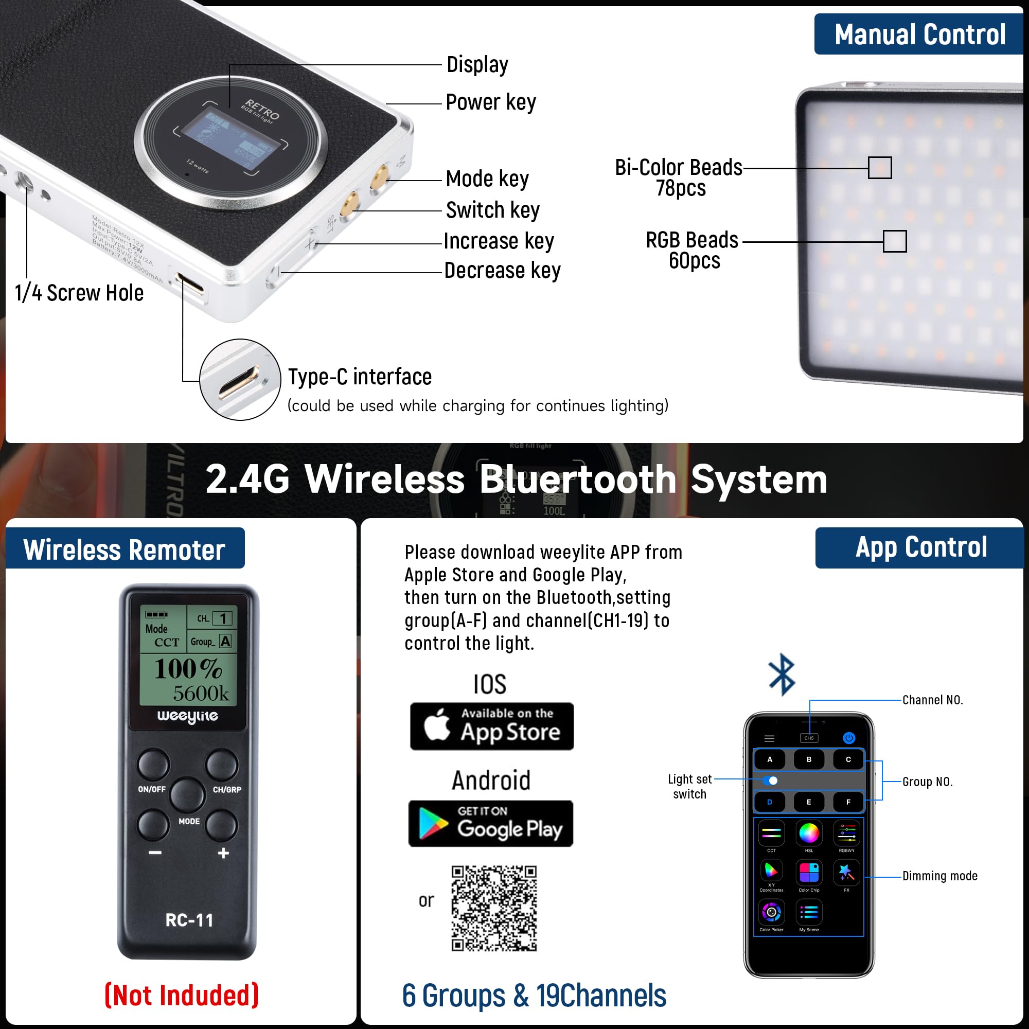 Foto 6 pulgar | Lámpara De Cámara Viltrox 12w Rgb Con Batería De 22wh 2500k-8500k - Venta Internacional.