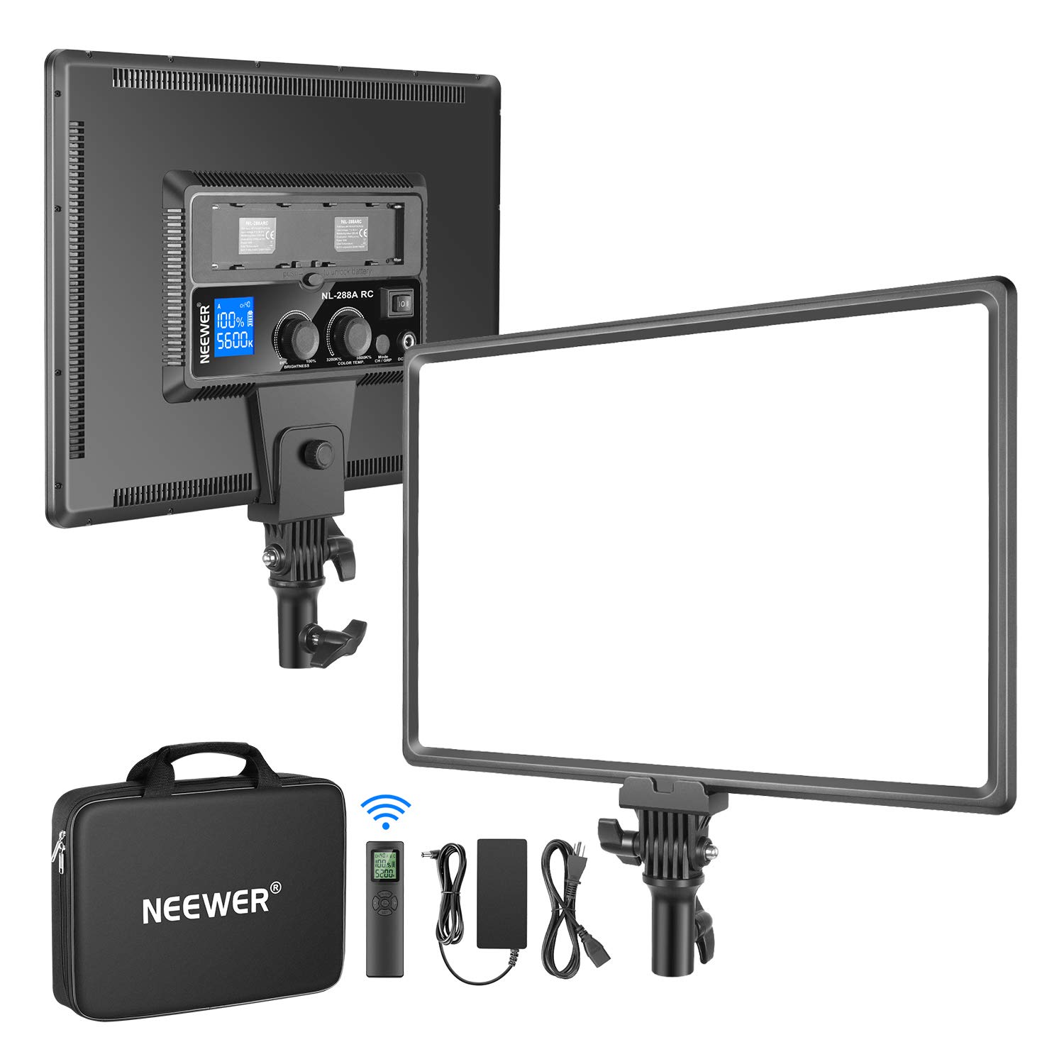 Lámpara Led De Vídeo Neewer Nl288, 45 W, 4800 Lux, 3200 K-5600 K, Cri 97+ - Venta Internacional.