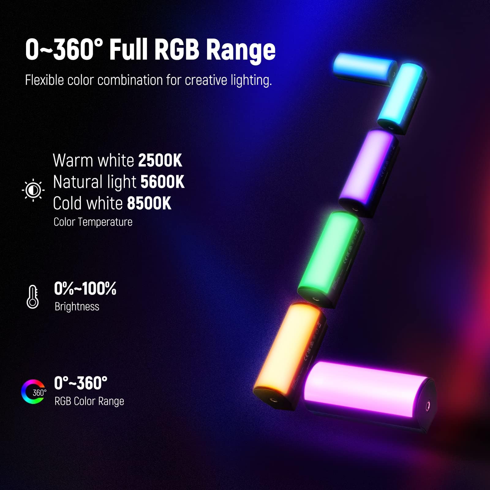Foto 3 pulgar | Lámpara Led De Vídeo Neewer Tl96rgb Con Batería De 2500 Mah - Venta Internacional.