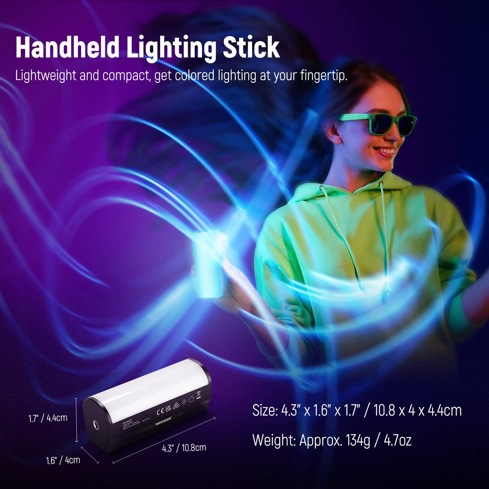 Foto 4 pulgar | Lámpara Led De Vídeo Neewer Tl96rgb Con Batería De 2500 Mah - Venta Internacional.
