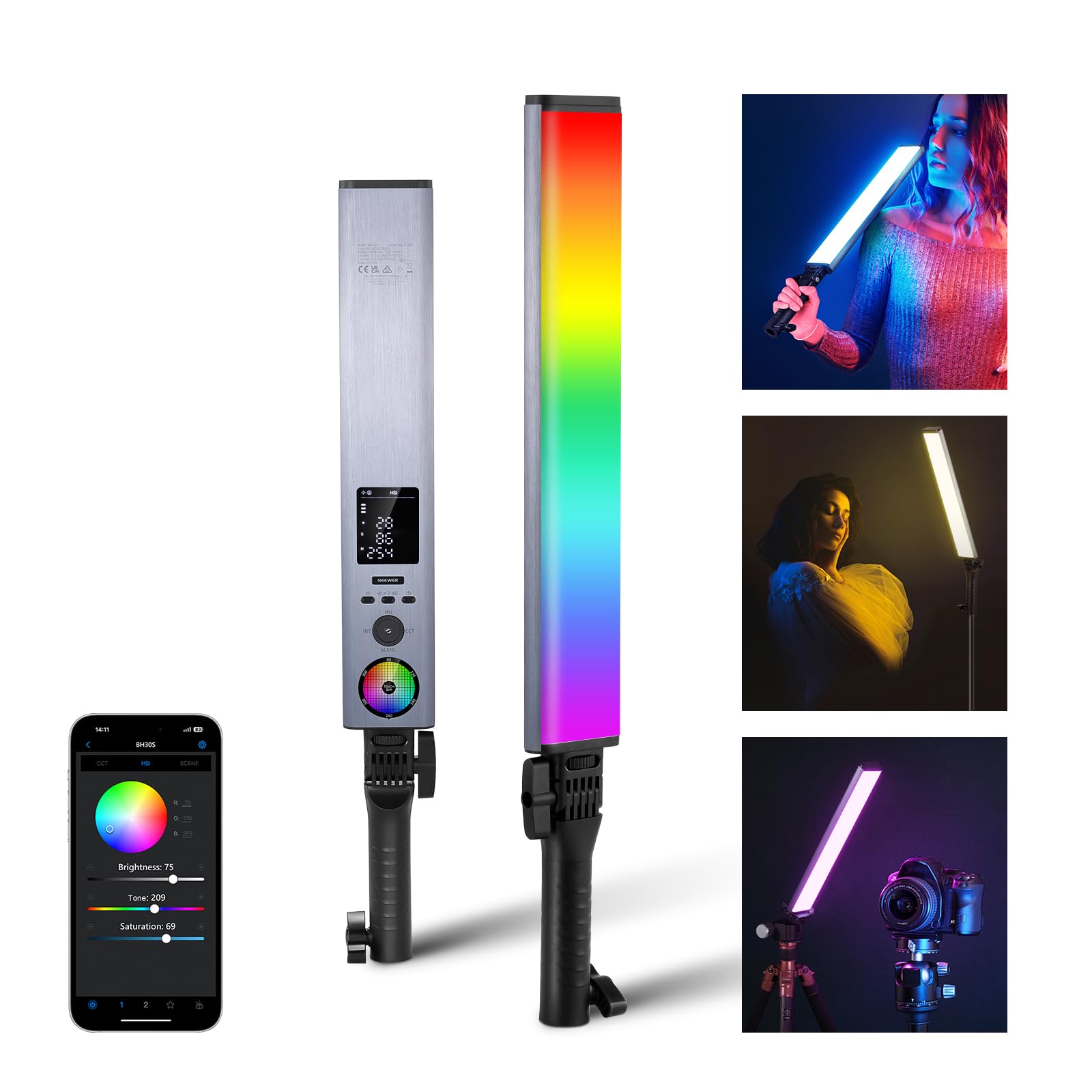 Luz Rgb Y Más Reciente Rgbw H30s Táctil De 360° Mejorada - Venta Internacional.