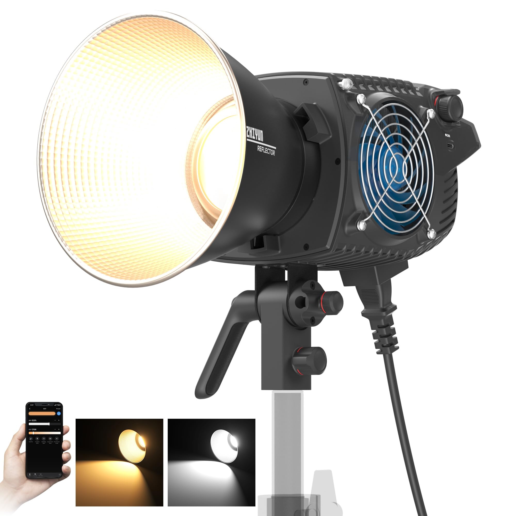 Lámpara De Vídeo Zhiyun Molus B300 300w Cob Led 2700k-6500k - Venta Internacional.