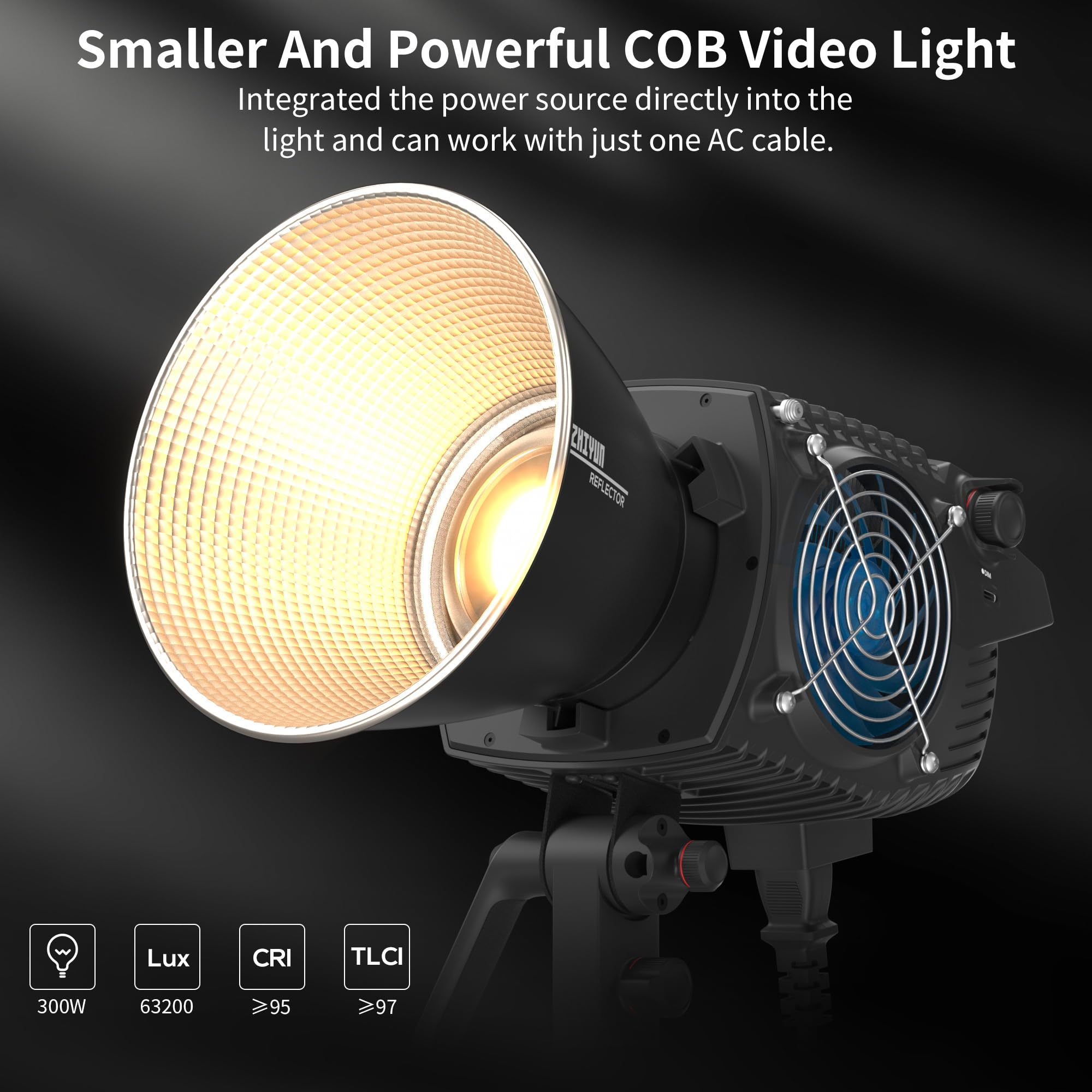Foto 3 pulgar | Lámpara De Vídeo Zhiyun Molus B300 300w Cob Led 2700k-6500k - Venta Internacional.