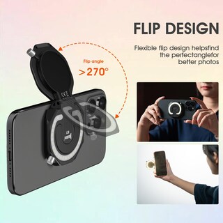 Foto 3 | Luz Led Recargable Para Teléfono Selfie Light Wuben E1 Negra - Venta Internacional.