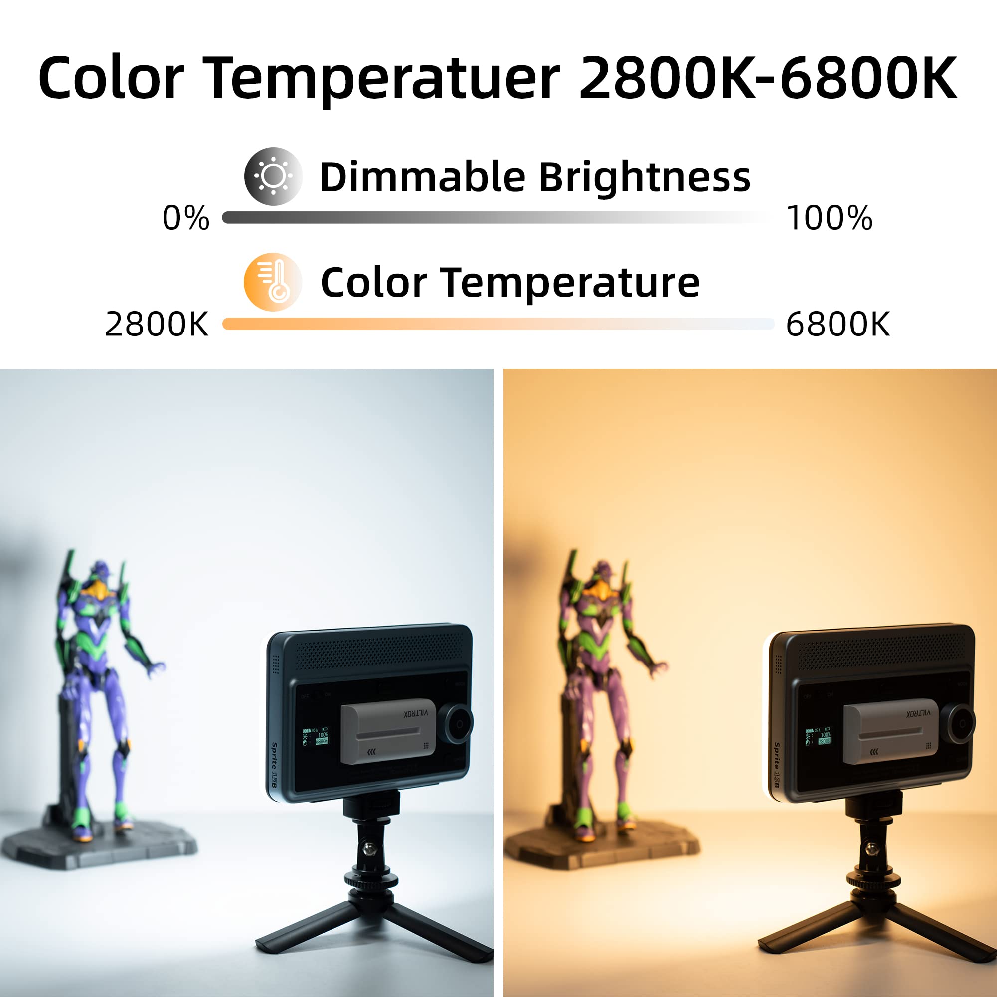 Foto 4 | Panel Led De Luz De Vídeo Viltrox Sprite 15b 18w Cri 95+ - Venta Internacional.