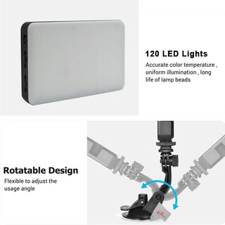 Foto 6 | Kit De Iluminación Para Videoconferencias Con Ventosa De 120 Led - Venta Internacional.