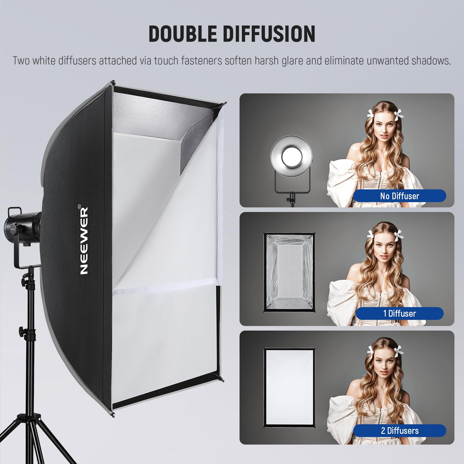 Foto 4 | Softbox Newer Rectangular De 24 X 35 Cm Con Soporte Bowens Para Aputure - Venta Internacional.