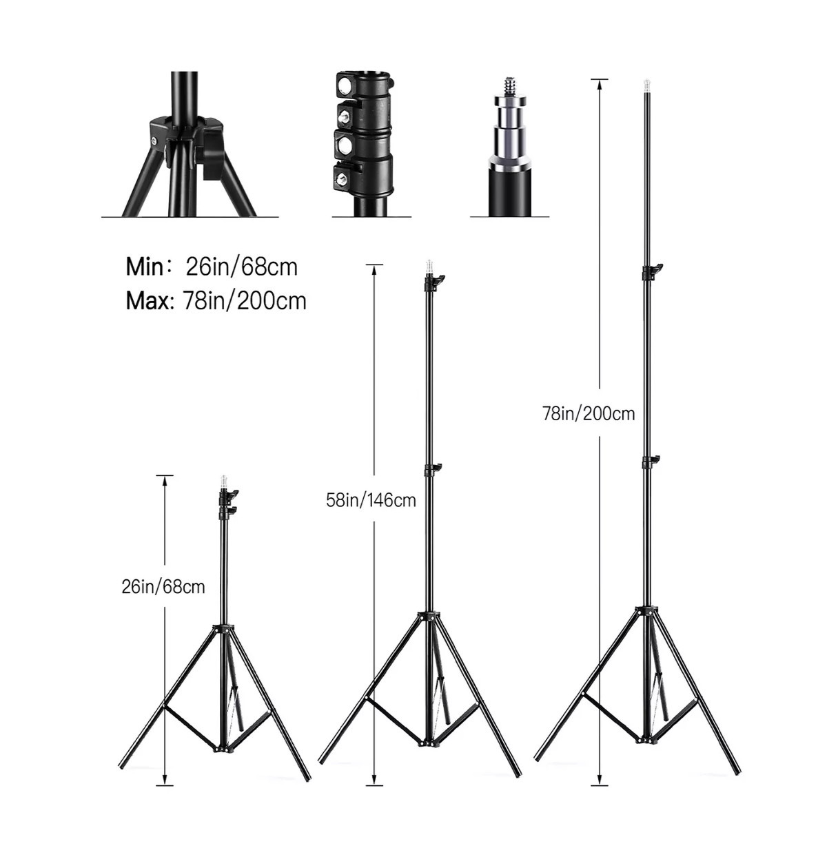 Foto 3 | Kit De Luces De Fotografía De Estudio Lab.g Softbox 200cm Negro