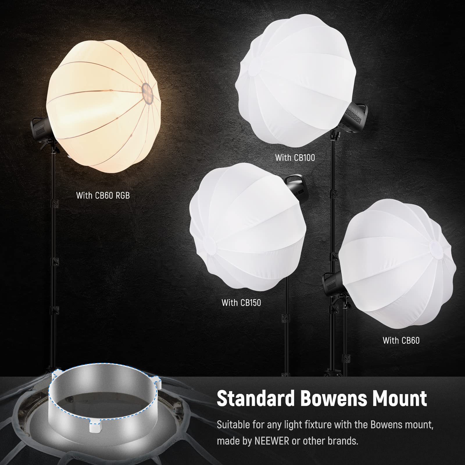 Foto 5 | Farol Softbox Neewer Ns65l, 65 X 65 X 55 Cm, Para Luz De Vídeo - Venta Internacional.
