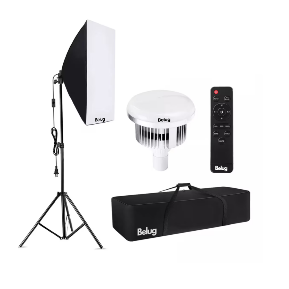 Foto 1 | Kit De Luces De Fotografía De Estudio Softbox 200cm Belug,  Negro