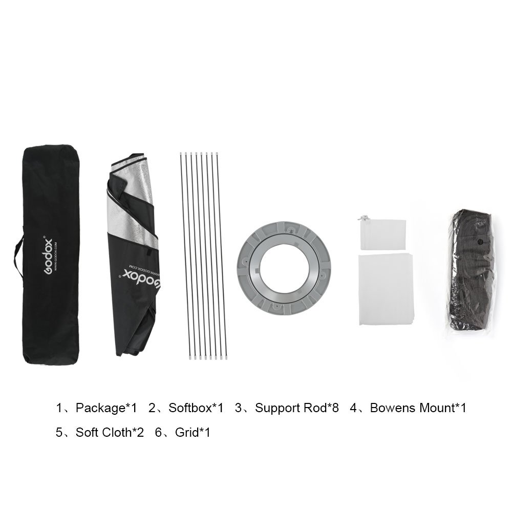 Foto 2 | Softbox Godox Fw120 Strip Softbox De 120 Cm Con Rejilla En Forma De Panal - Venta Internacional.