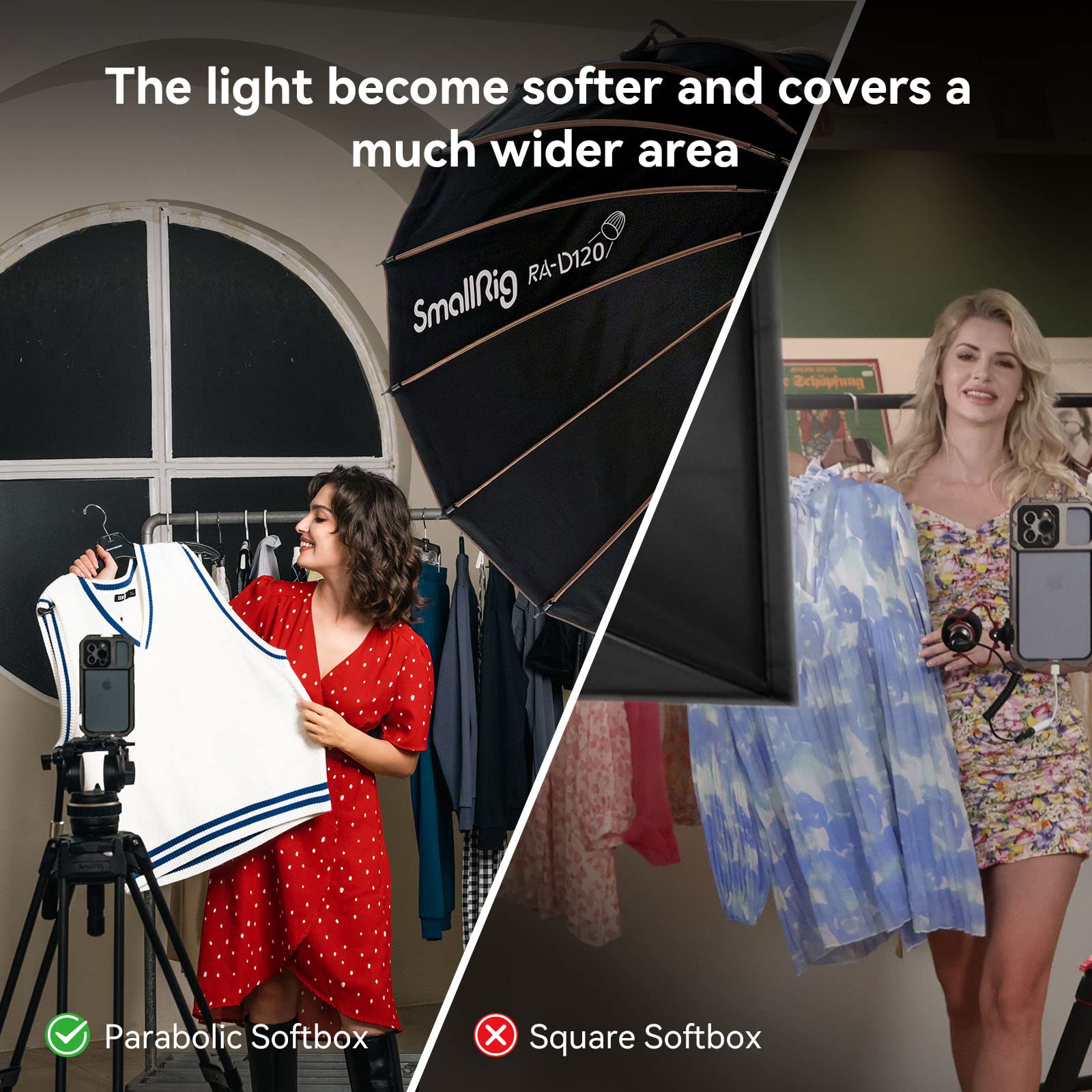 Foto 3 pulgar | Softbox Parabólico Smallrig Quick Release Para Soporte Bowens - Venta Internacional.