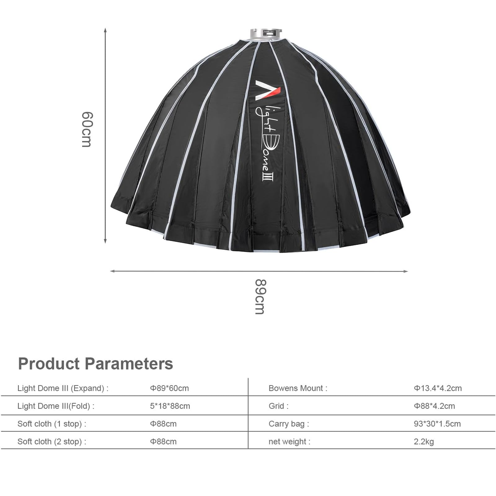 Foto 3 pulgar | Softbox Aputure Light Dome Iii (90 Cm) Para Luces Aputure - Venta Internacional.