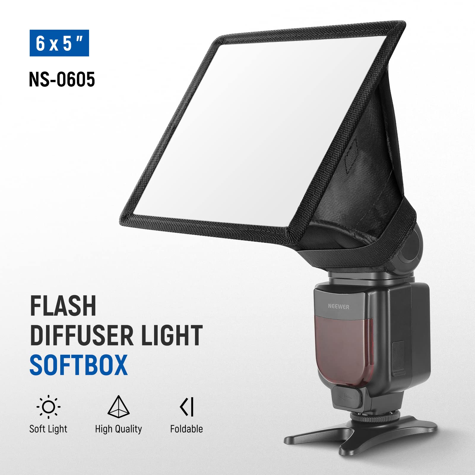 Foto 3 pulgar | Luz Difusora De Flash Softbox Neewer Universal De 15 Cm X 12,5 Cm - Venta Internacional.