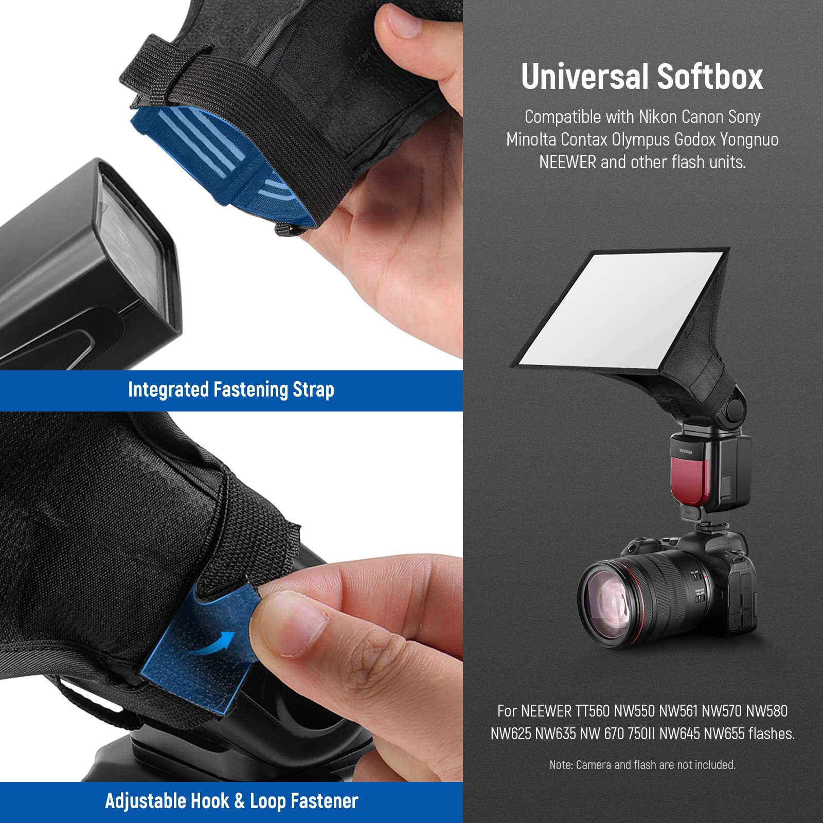 Foto 6 pulgar | Luz Difusora De Flash Softbox Neewer Universal De 15 Cm X 12,5 Cm - Venta Internacional.