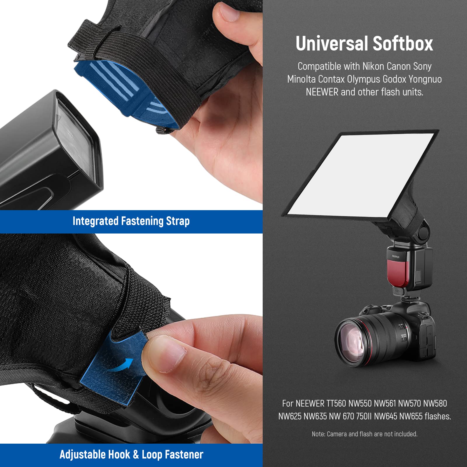 Foto 5 | Difusor De Flash Softbox Neewer 9 X 7 Cm Para Canon Nikon Sony - Venta Internacional.