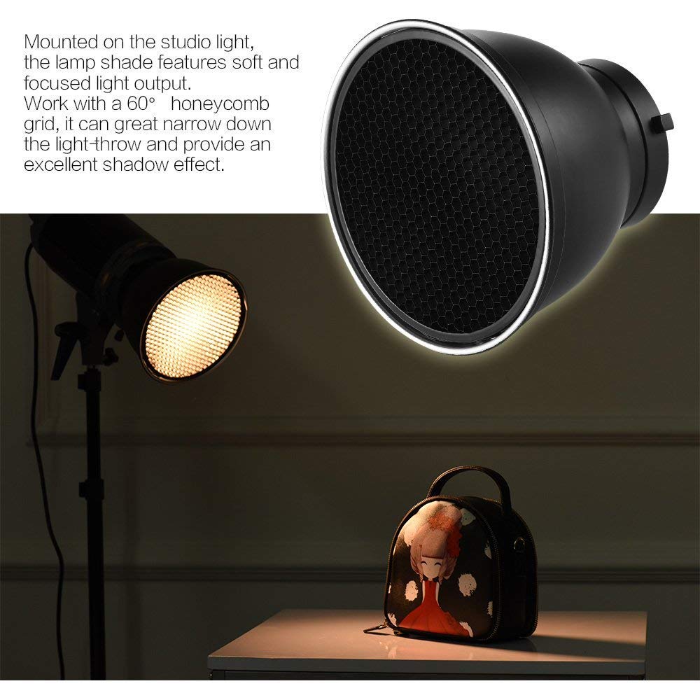 Foto 4 pulgar | Reflector Estándar Andoer 7 De Lamp Shade Para Montaje Bowens - Venta Internacional.