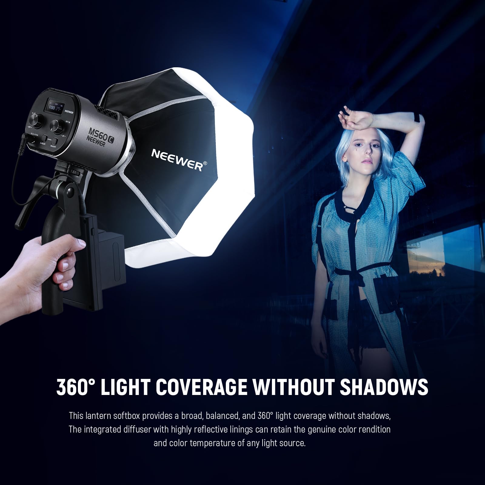 Foto 4 pulgar | Farol Softbox Neewer Ns6l Para Ms60 Ms60b Ms60c Ms150b Led - Venta Internacional.