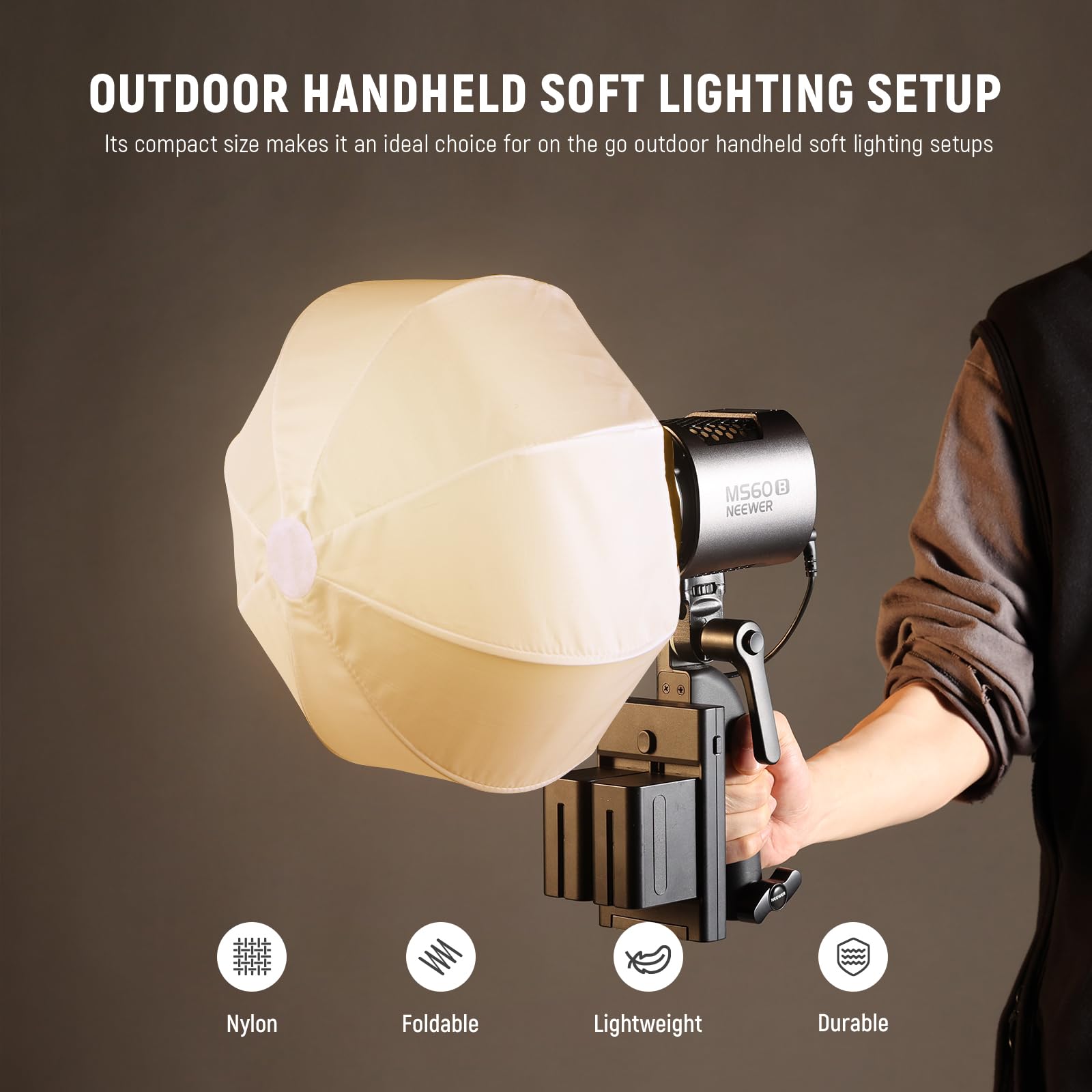 Foto 5 pulgar | Farol Softbox Neewer Ns6l Para Ms60 Ms60b Ms60c Ms150b Led - Venta Internacional.