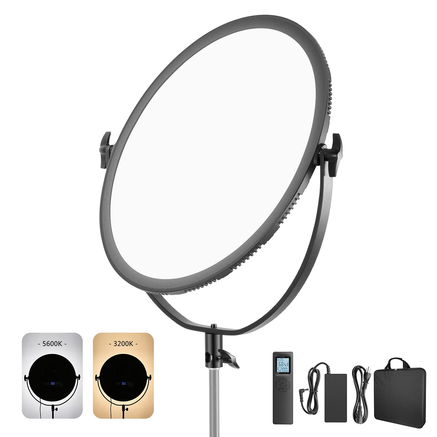 Iluminación Redonda Para Estudio Neewer Led Bicolor, 45,5 Cm, 70 W - Venta Internacional.