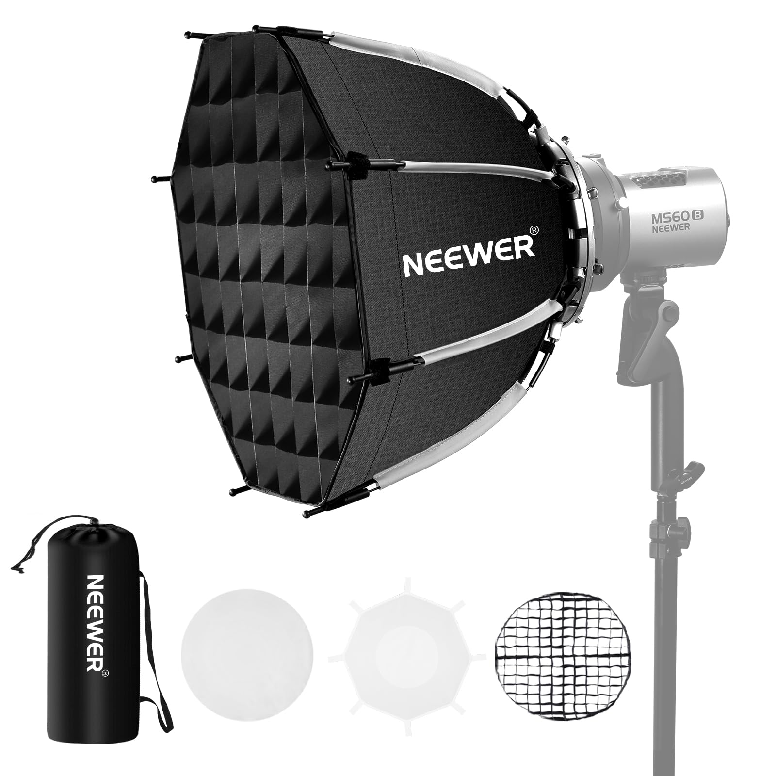 Soporte Bowens Octogonal Softbox Neewer Ns1p De 45 Cm Para Iluminación De Estudio - Venta Internacional.