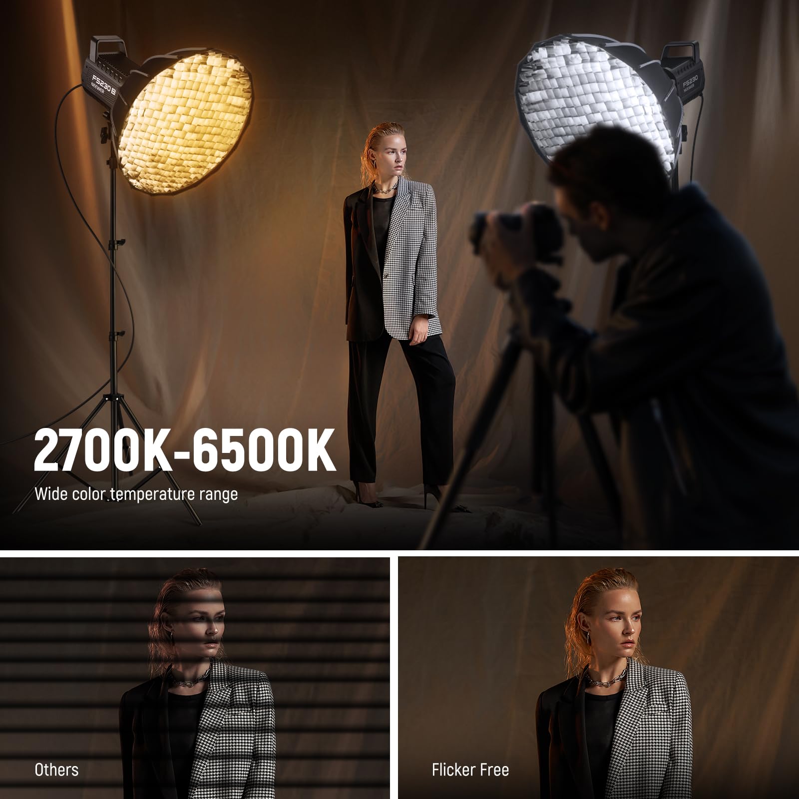 Foto 5 pulgar | Lámpara Led De Vídeo Neewer Fs230b, 230 W, Bicolor Cob, 110000 Lux - Venta Internacional.