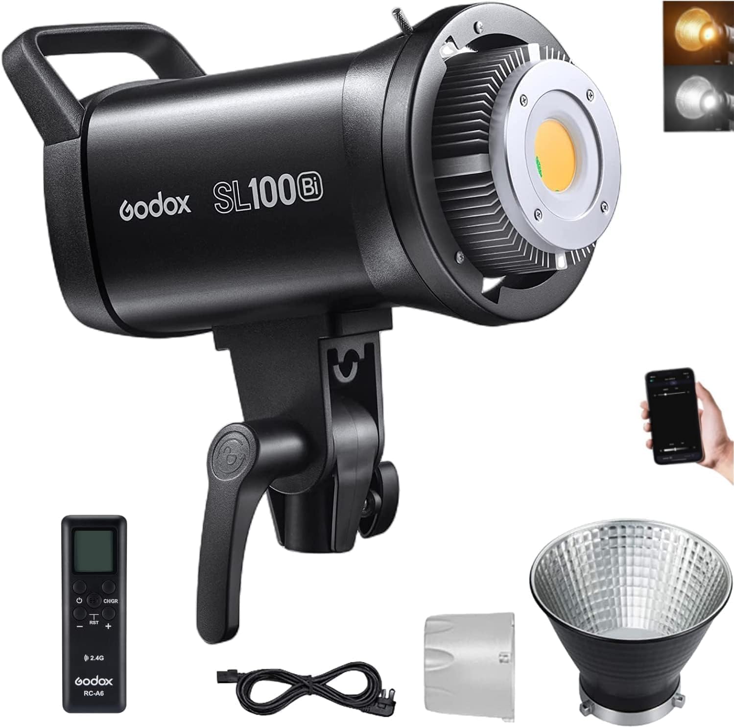 Foto 2 pulgar | Lámpara De Vídeo Led Godox Sl100bi De 100 W Bicolor Con Mando A Distancia - Venta Internacional.