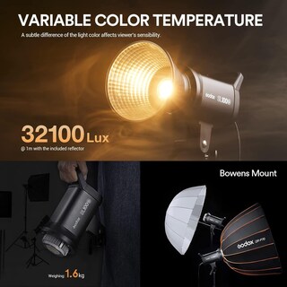 Foto 4 | Lámpara De Vídeo Led Godox Sl100bi De 100 W Bicolor Con Mando A Distancia - Venta Internacional.