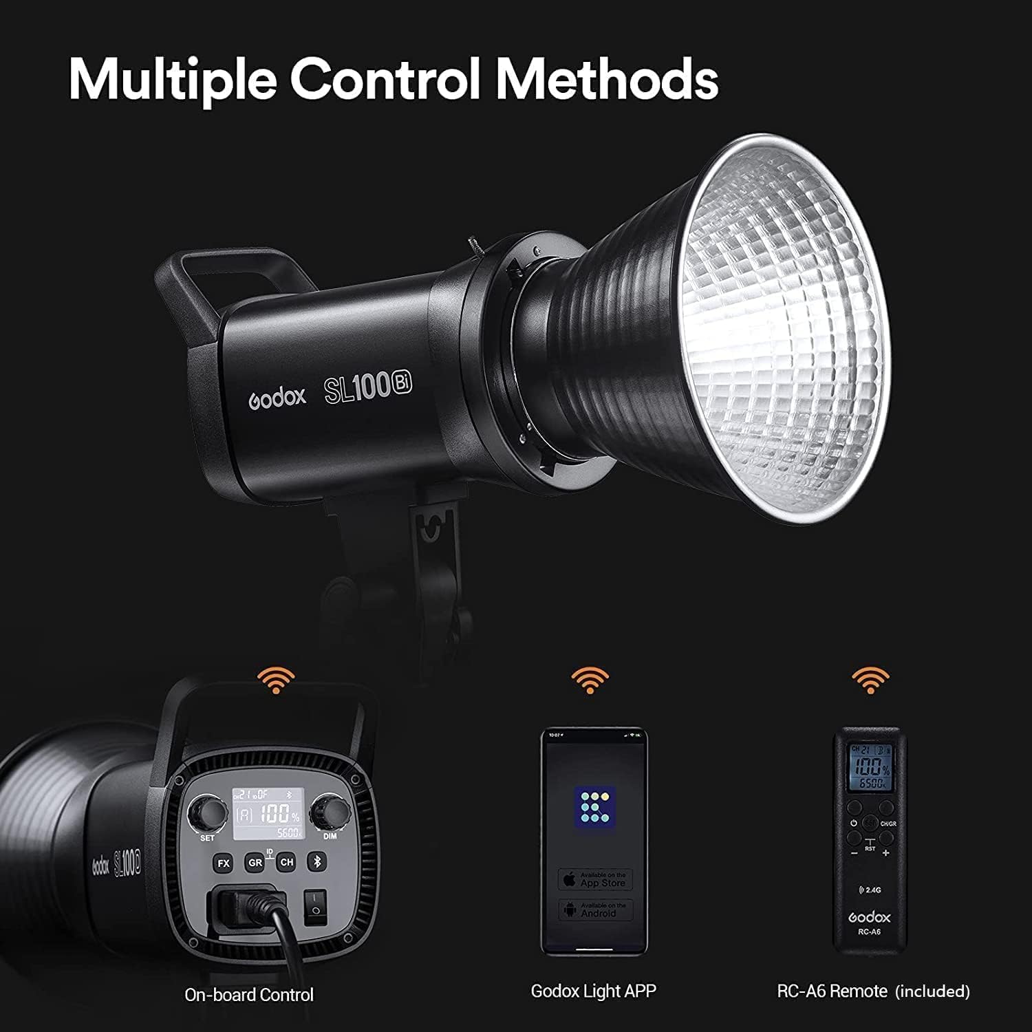 Foto 5 | Lámpara De Vídeo Led Godox Sl100bi De 100 W Bicolor Con Mando A Distancia - Venta Internacional.