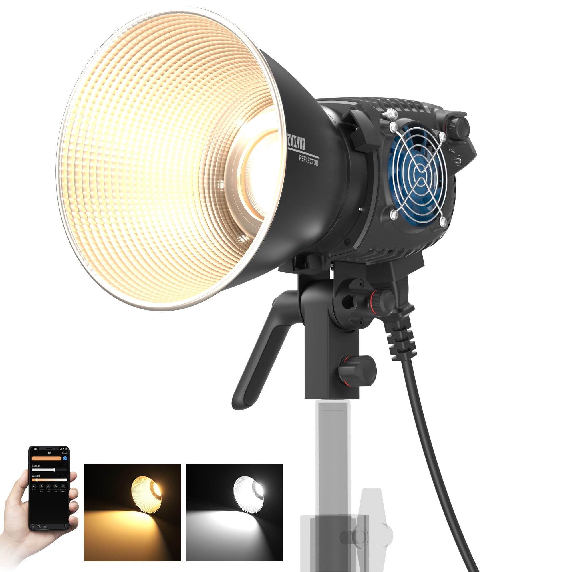 Lámpara De Vídeo Zhiyun Molus B200 200 Cob Led 2700k-6500k - Venta Internacional.