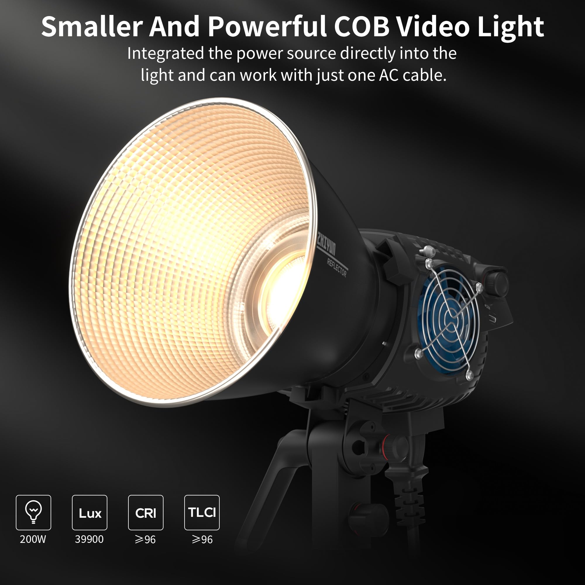 Foto 3 pulgar | Lámpara De Vídeo Zhiyun Molus B200 200 Cob Led 2700k-6500k - Venta Internacional.