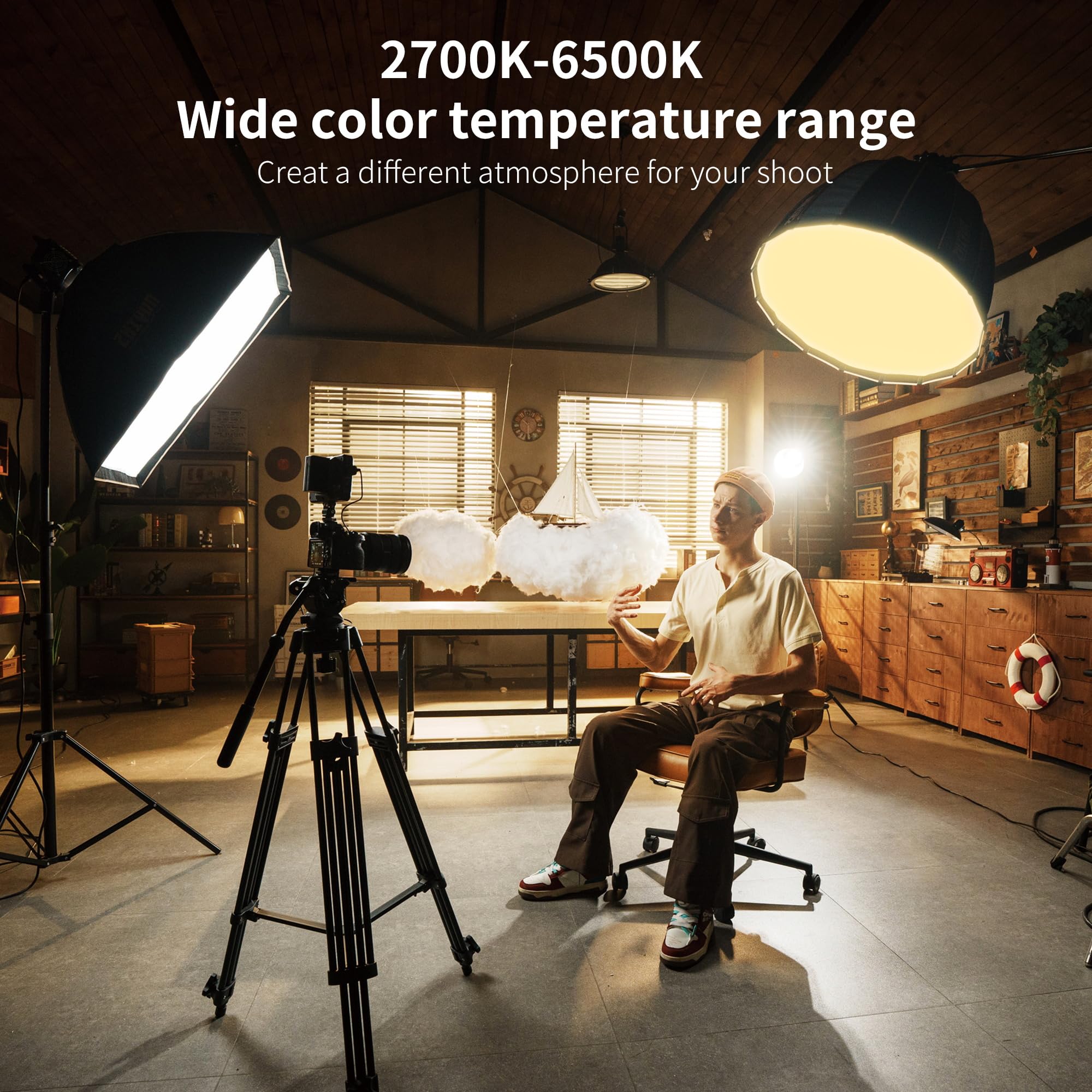 Foto 5 pulgar | Lámpara De Vídeo Zhiyun Molus B200 200 Cob Led 2700k-6500k - Venta Internacional.