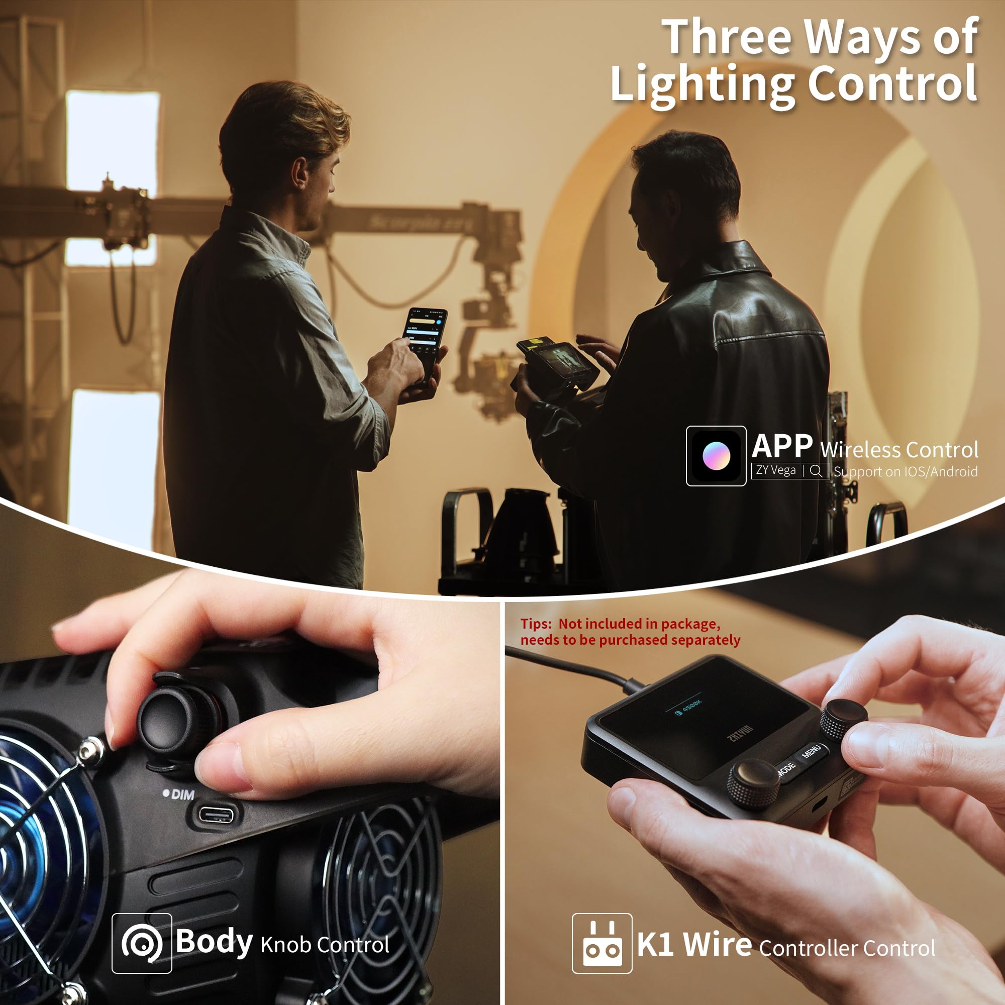 Foto 6 pulgar | Lámpara De Vídeo Zhiyun Molus B200 200 Cob Led 2700k-6500k - Venta Internacional.