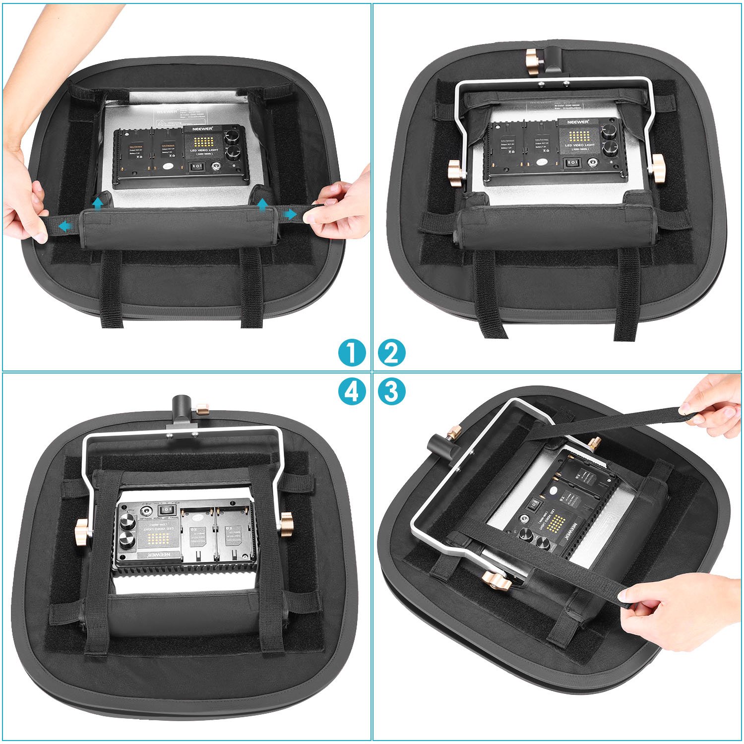 Foto 5 pulgar | Panel De Luz Led Softbox Neewer Para 60 Paneles Led (paquete De 2) - Venta Internacional.