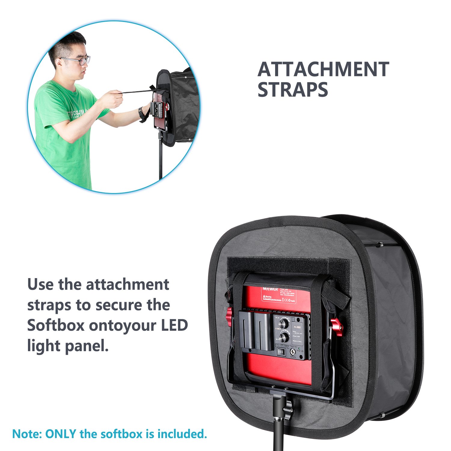 Foto 8 pulgar | Panel De Luz Led Softbox Neewer Para 60 Paneles Led (paquete De 2) - Venta Internacional.