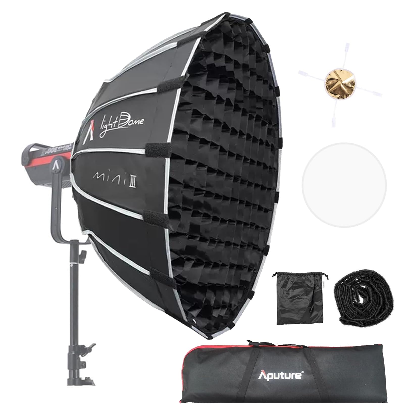 Domo Ligero Softbox Aputure Mini Iii Para Aputure Amaran 200, 100, 300, 150, 60 X - Venta Internacional.