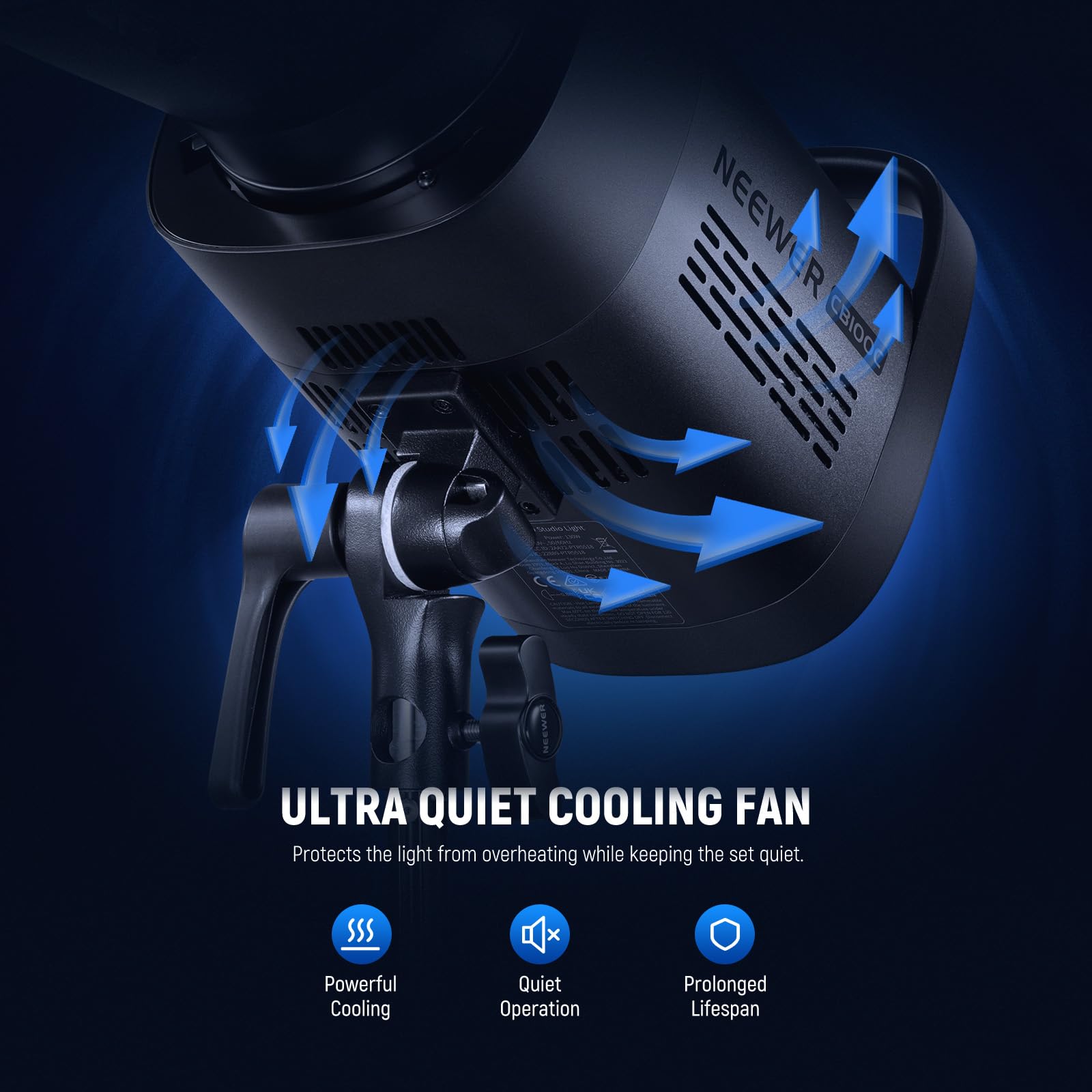Foto 8 pulgar | Lámpara Led De Vídeo Neewer Cb100c 130w Rgb 2700k-6500k Con Control - Venta Internacional.