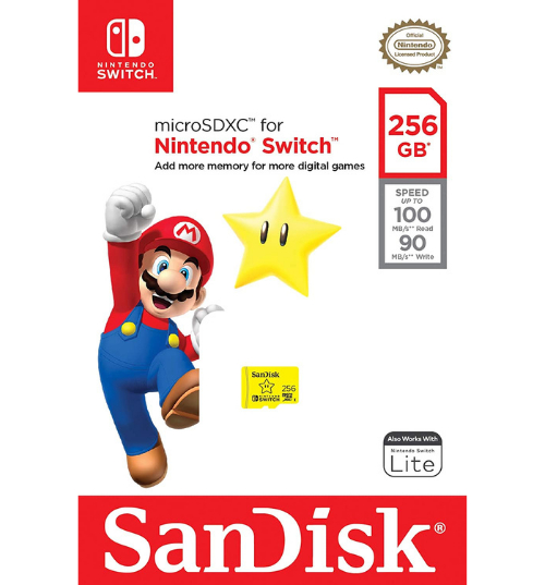 Foto 2 | Venta Internacional - Tarjeta Microsdxc Uhs-i para Nintendo con Capacidad 256gb