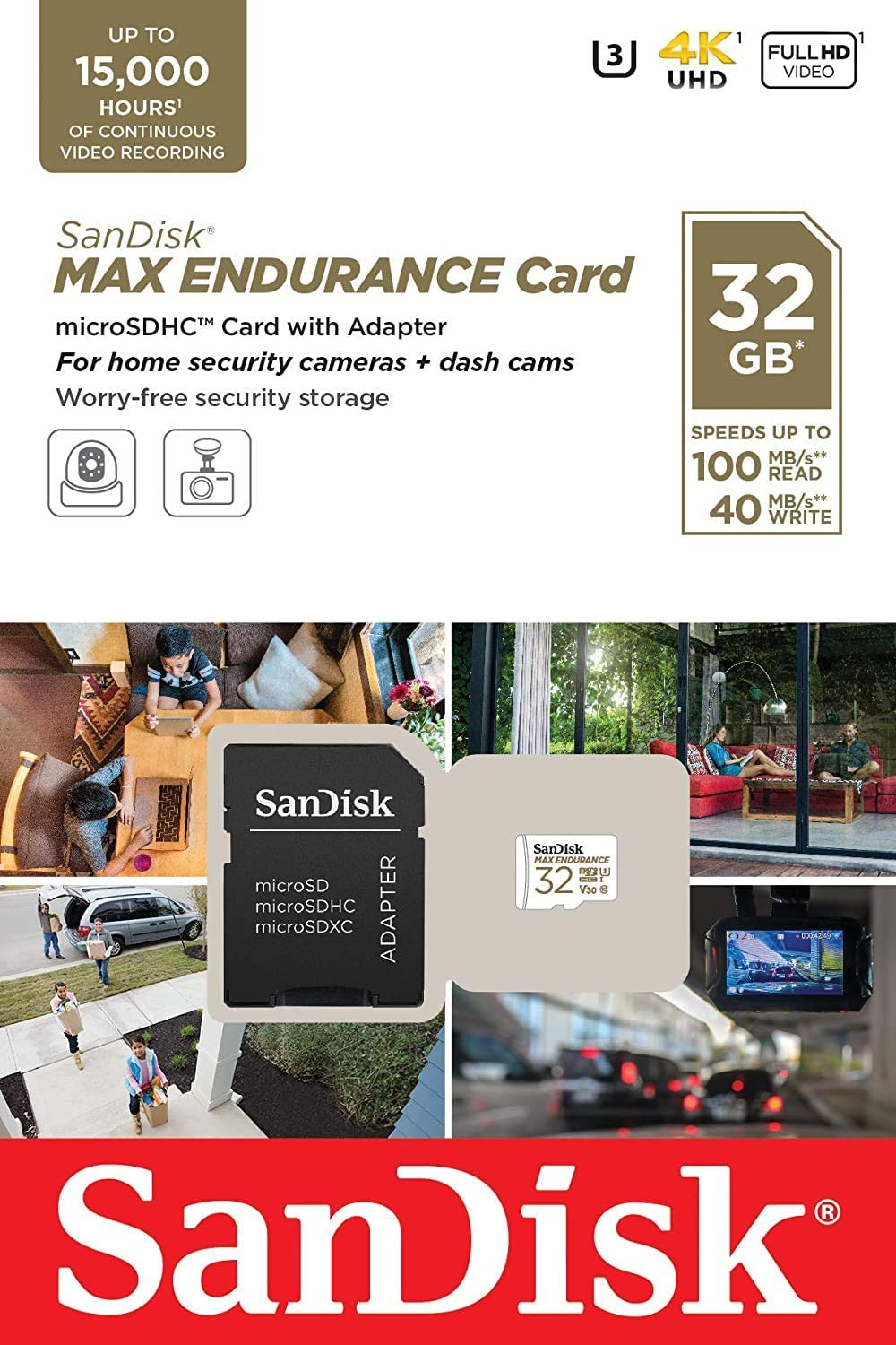 Foto 3 pulgar | Venta Internacional - Tarjeta Microsdhc Sandisk Max Endurance 32gb