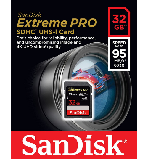 Foto 3 pulgar | Venta Internacional - Tarjeta de Memoria Sdxc Sandisk Extreme Pro 32gb De Hasta 170mb/s