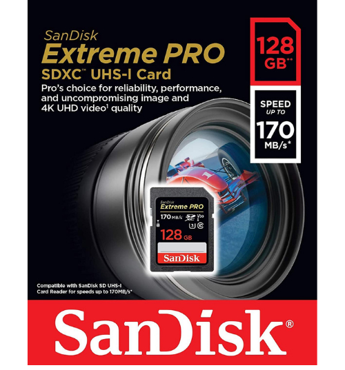 Foto 3 pulgar | Venta Internacional - Tarjeta de Memoria Sdxc Sandisk Extreme Pro 128gb Hasta 170mb/s