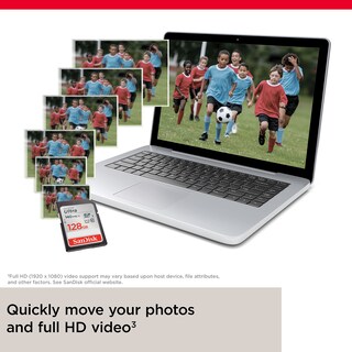 Foto 3 | Tarjeta de Memoria Sandisk Ultra Sdxc 128gb Uhs-i C10 U1 Full Hd - Venta Internacional