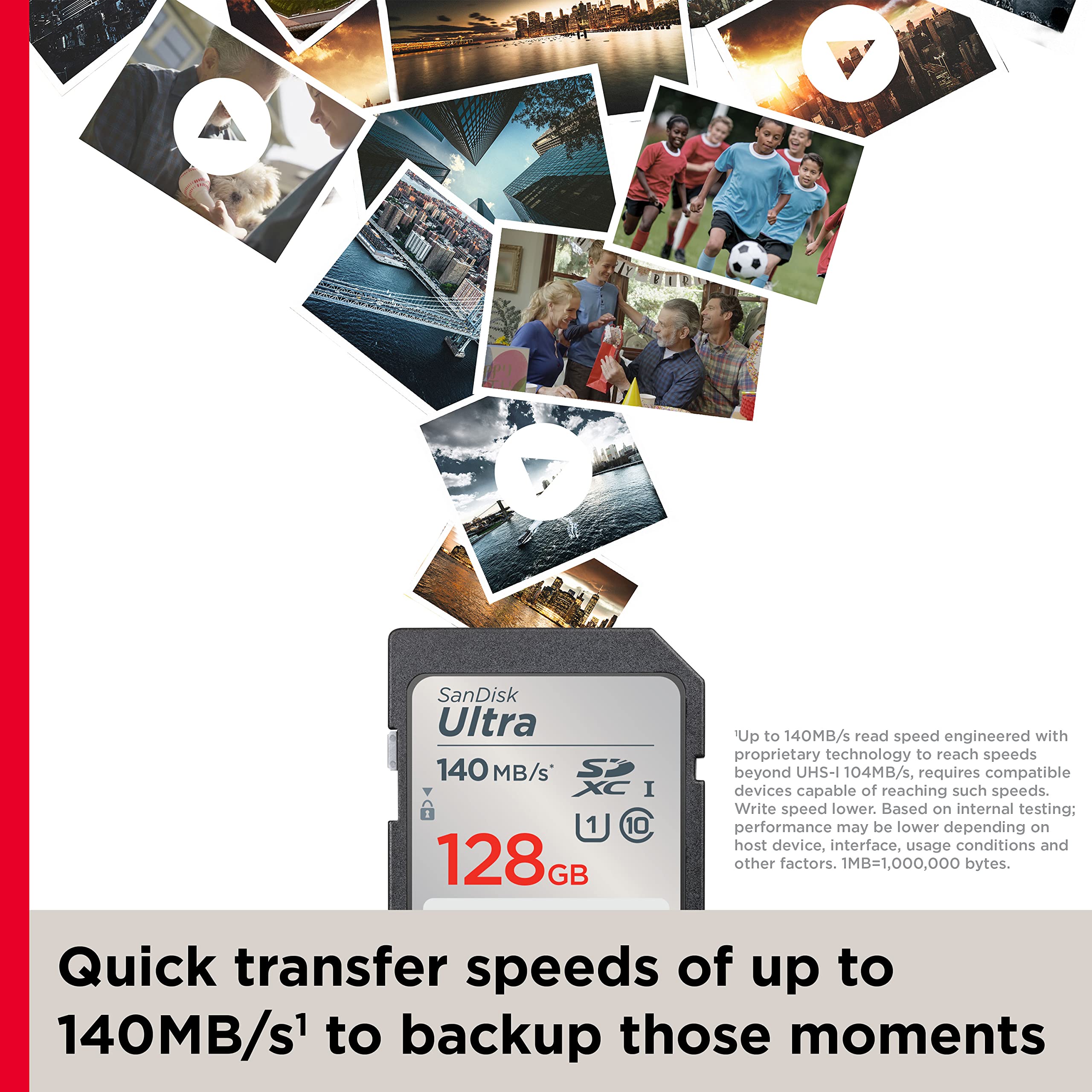 Foto 5 pulgar | Tarjeta de Memoria Sandisk Ultra Sdxc 128gb Uhs-i C10 U1 Full Hd - Venta Internacional